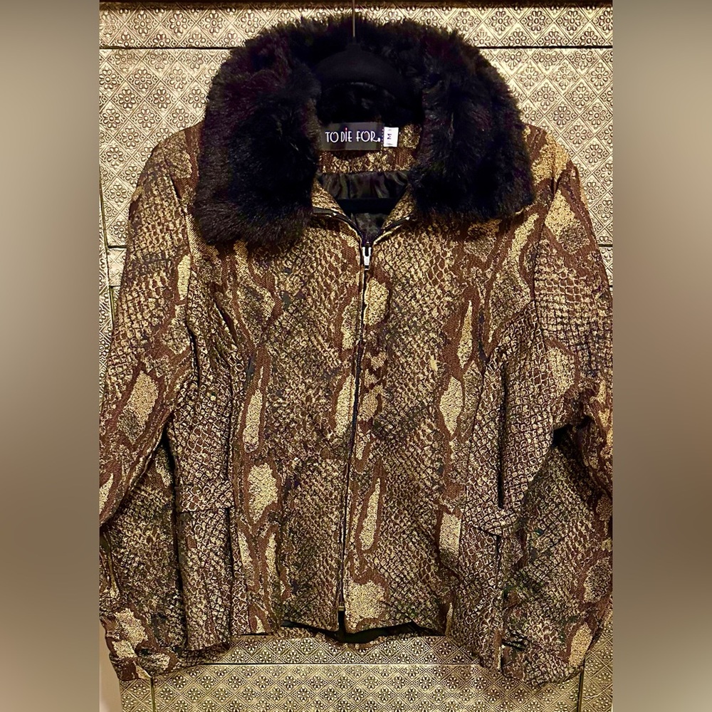 TO DIE FOR Snake Print Jacket